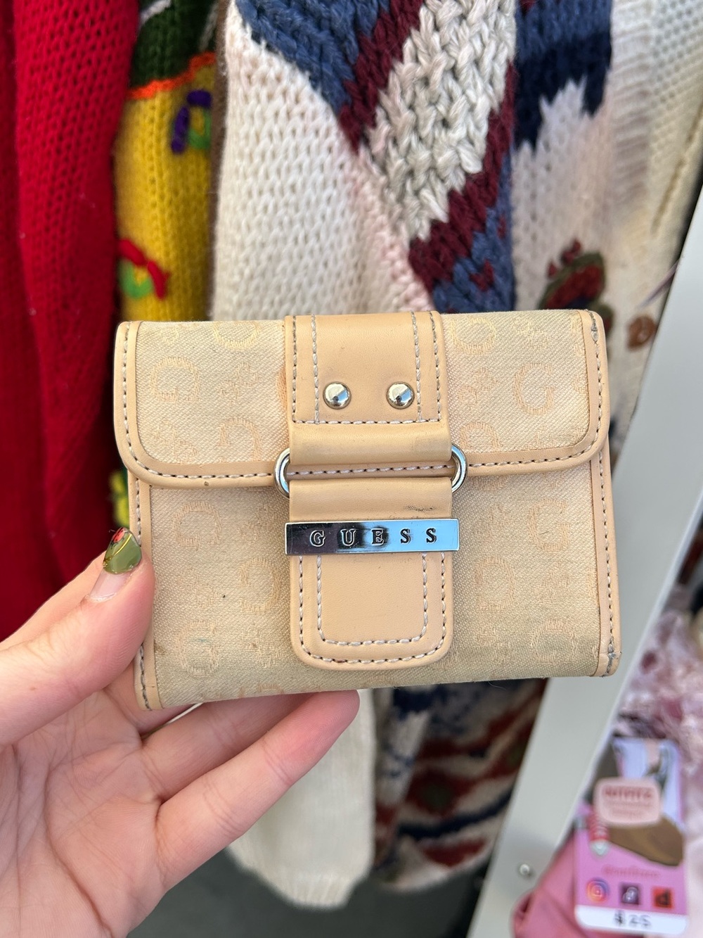 Y2K Guess monogram wallet